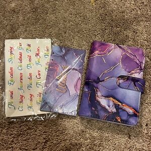 Purple Marble Savings Book